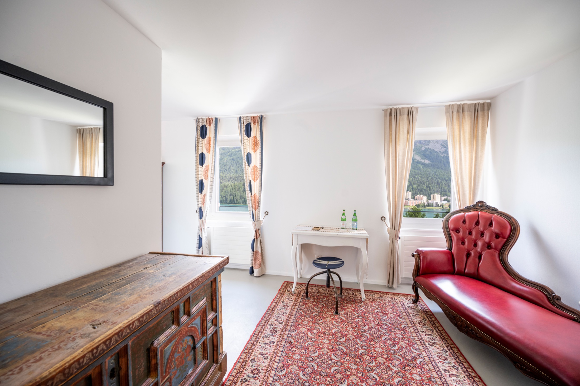La Principessa junior suite at Villa Beaulieu — lake views and sitting nook
