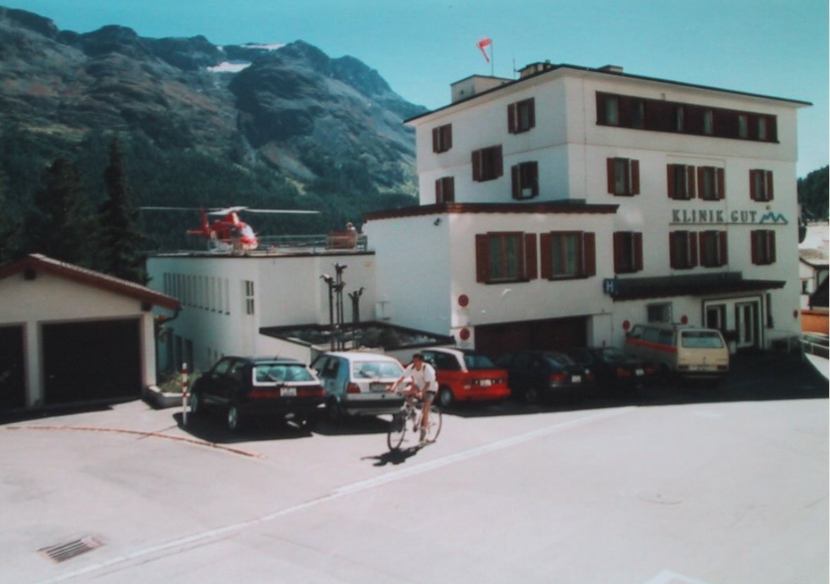 Klinik Gut, the iconic alpine clinic overlooking Lake St. Moritz